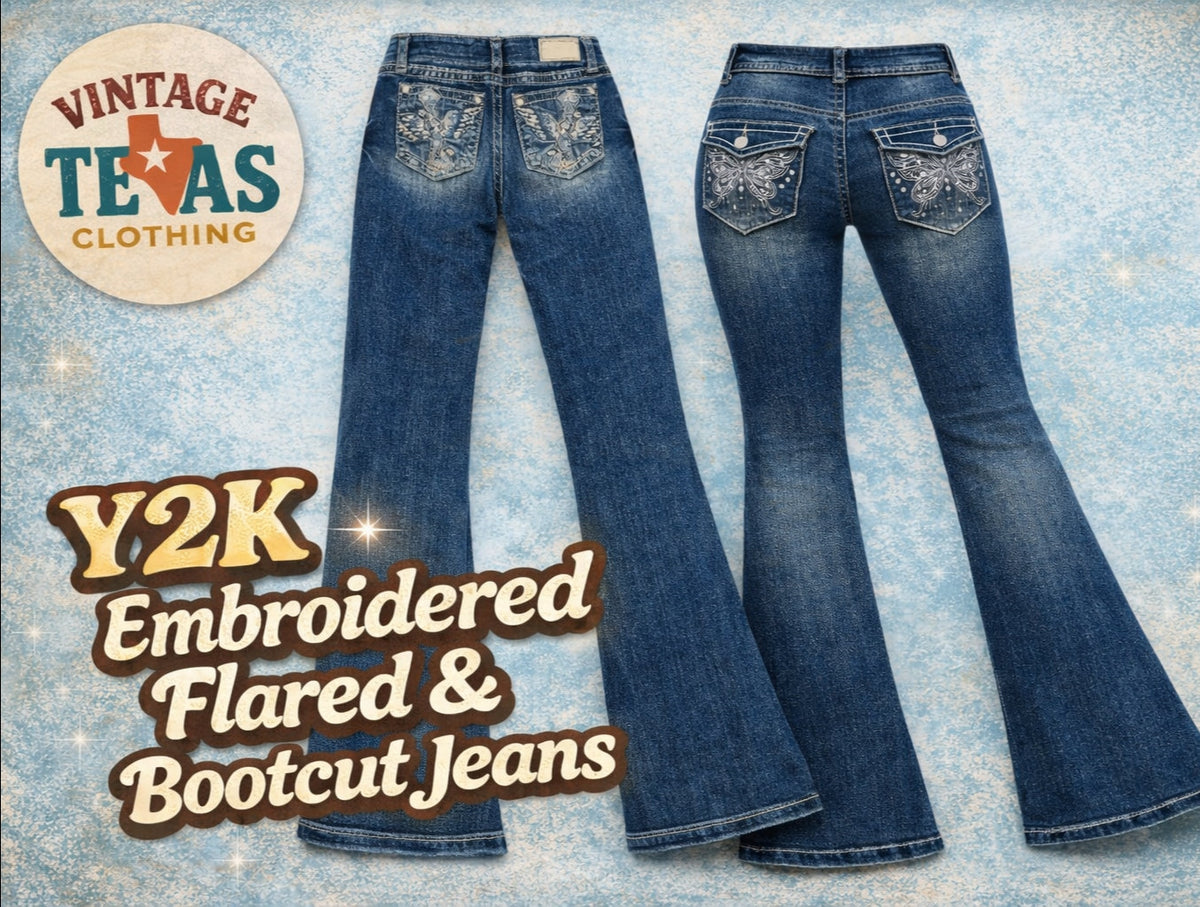 Y2k Embroided Jeans (Representative)